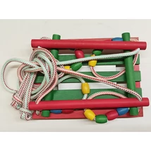 Lesena gugalnica, barvna zelena/rdeča S-SPORT