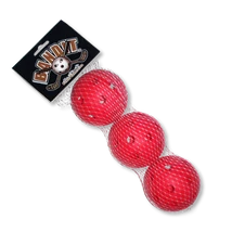 Komplet žogic za floorball, rdeča ACITO