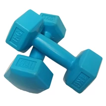 S-SPORT PVC enoročna utež, šesterokotna 2x1 kg