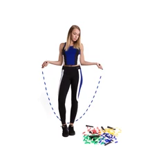 Skakalna vrv, s kroglicami, rdeča/bela 240 cm VINEX - S-Sport.si