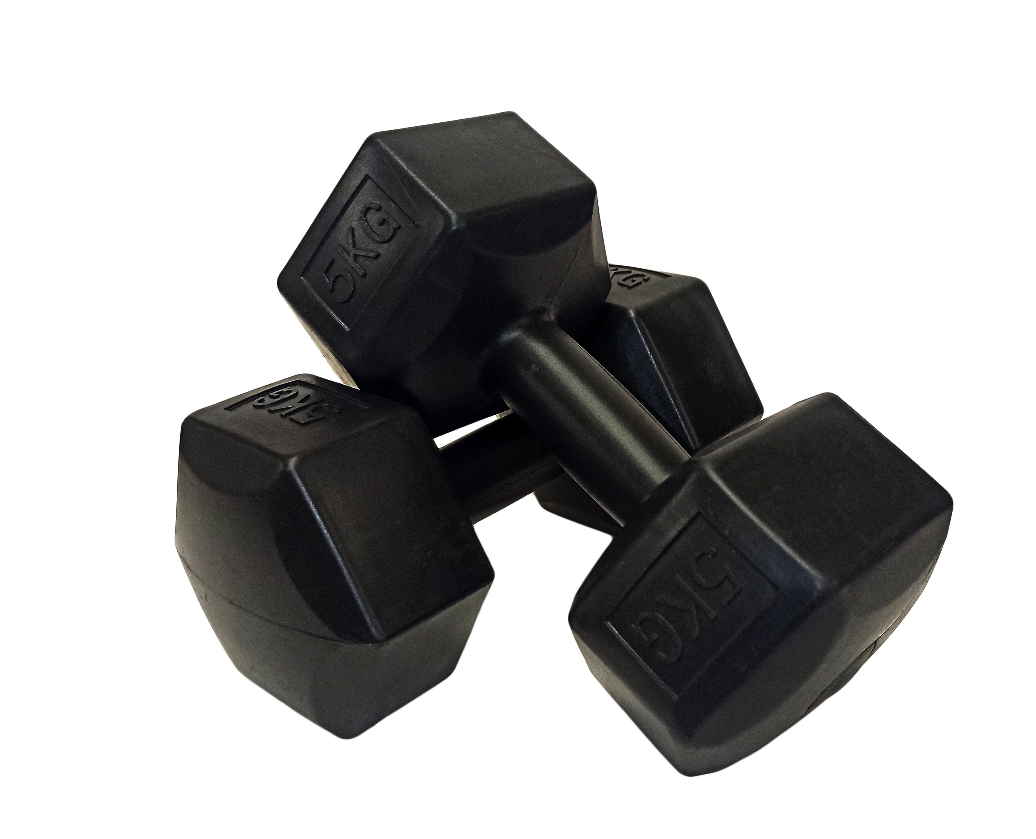 S-SPORT PVC enoročna utež, šesterokotna 2x5 kg