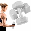 Slika 4/8 -PVC ročna utež, šesterokotna 2x3 kg SPRINGOS - S-Sport.si