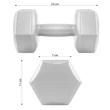 Slika 7/8 -PVC ročna utež, šesterokotna 2x3 kg SPRINGOS - S-Sport.si