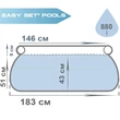 Slika 2/2 -Telo bazena Intex Easy (hitri bazen) 183x51 cm - 28101 - S-Sport.si