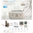 Slika 2/9 -Masažni bazen, za 6 oseb Mobilni Jacuzzi PureSpa Chevron Deluxe INTEX 28472 - S-Sport.si