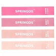 Slika 3/7 -Erősítő (ellenállás) gumiszalag készlet, 4 db-s SPRINGOS PINK MINI BAND-Sportsarok