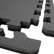Obroba 100x100x2cm za tatami LEE, sivo-črna