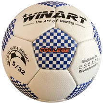 Nogometna žoga iz umetnega usnja, velikost 5 WINART COLLEGE WHITE/BLUE - S-Sport.si