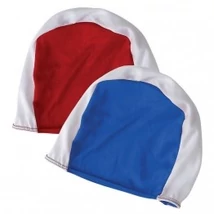 Otroška tekstilna plavalna kapa Blue/White TREMBLAY