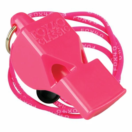Piščal + vrvica FOX 40 CLASSIC Pink