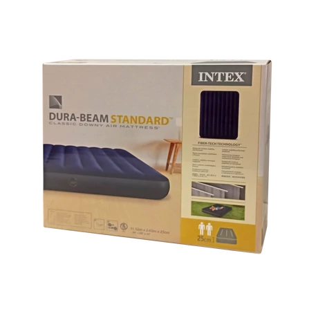 Napihljiva postelja za dve osebi 203x152x25 cm INTEX QUEEN DURA BEAM