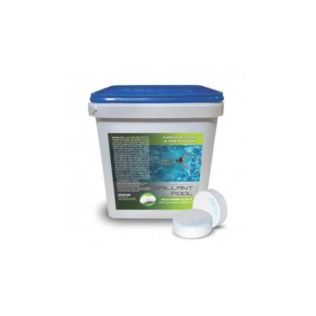 Maxi-kombinacijske klorove tablete, 5 kg BRILLANT POOL Maxi-kombinacijske klorove tablete, 5 kg BRILLANT POOL