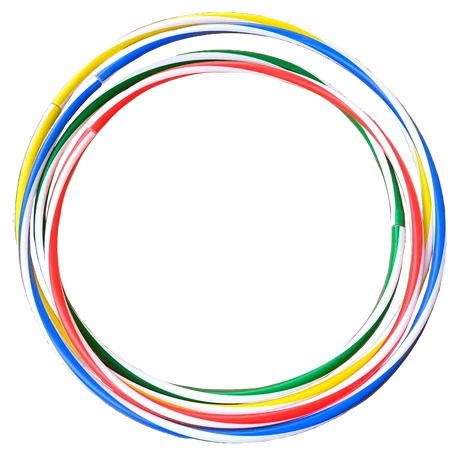 Hula hop obroč, plastika, 55 cm S-SPORT ECONOMY