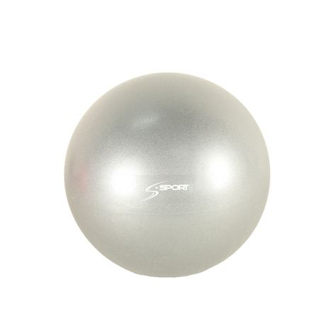 S-SPORT Nad žogo (mehka žoga, žoga za pilates) 25 cm, srebrna
