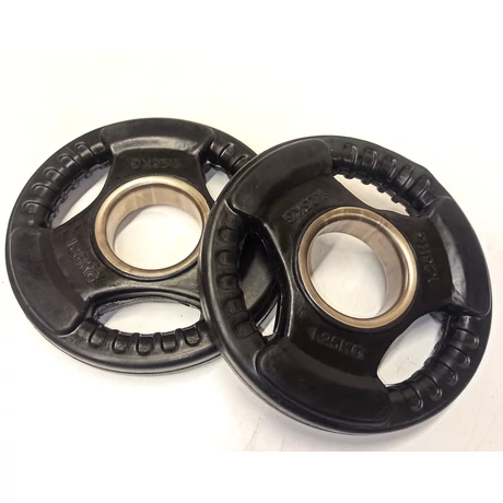 Gumiran disk za uteži, 51 mm - 2x1,25 kg S-SPORT
