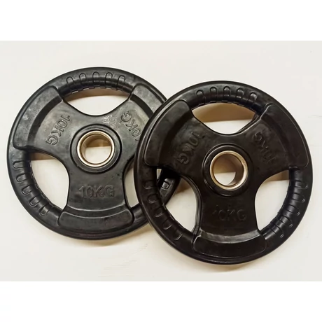 Gumiran disk za uteži, 51 mm - 2x10 kg S-SPORT