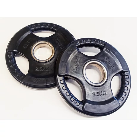 Gumiran disk za uteži, 51 mm - 2x2,5 kg S-SPORT