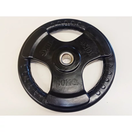 Obtežilni disk, 31 mm, gumiran, 10 kg S-SPORT