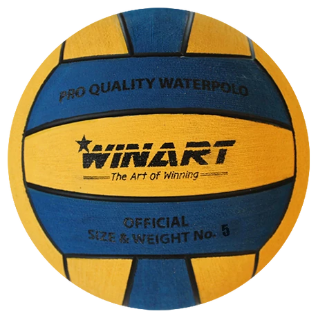 Vaterpolo, za odrasle, velikost 5, modro-rumena WINART