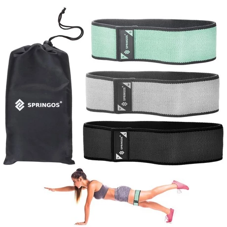 Komplet elastičnih fitnes trakov Springos - FA0112