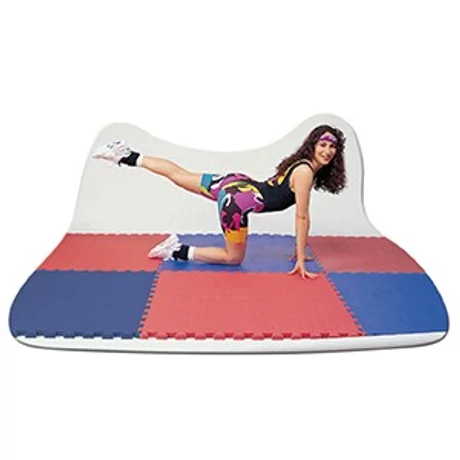 Puzzle tatami športna podloga 100x100x2 cm LEE rdeče-modra - S-Sport