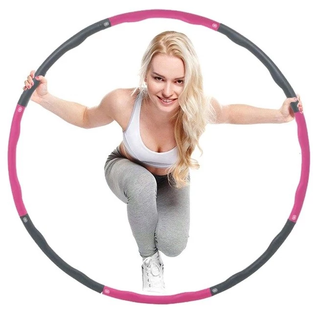 Masažni hulahop/ obroč za vadbo, 100 cm SPRINGOS PINK