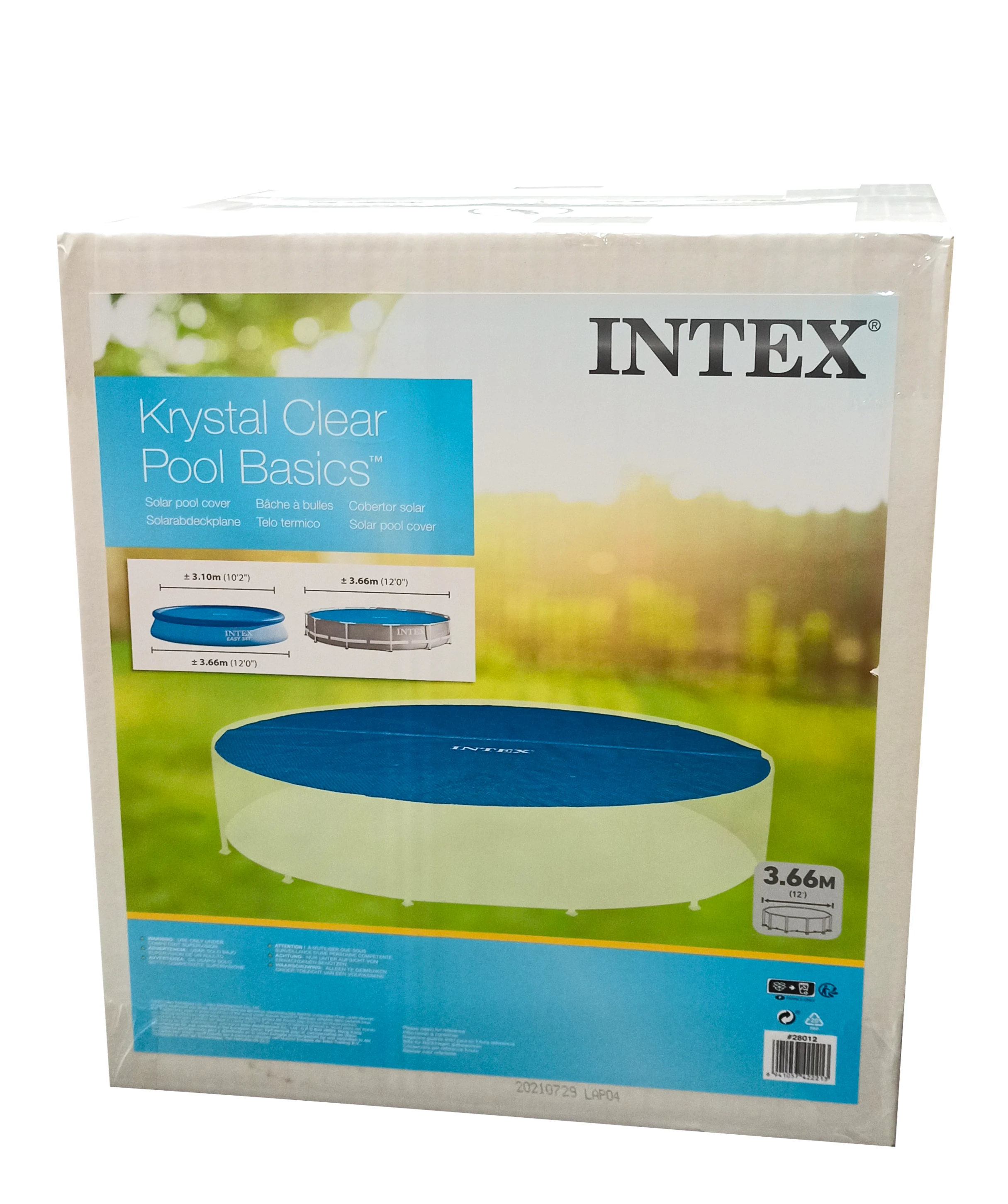 Solarno pokrivalo za bazene Easy in Frame s premerom 366 cm - INTEX 28012