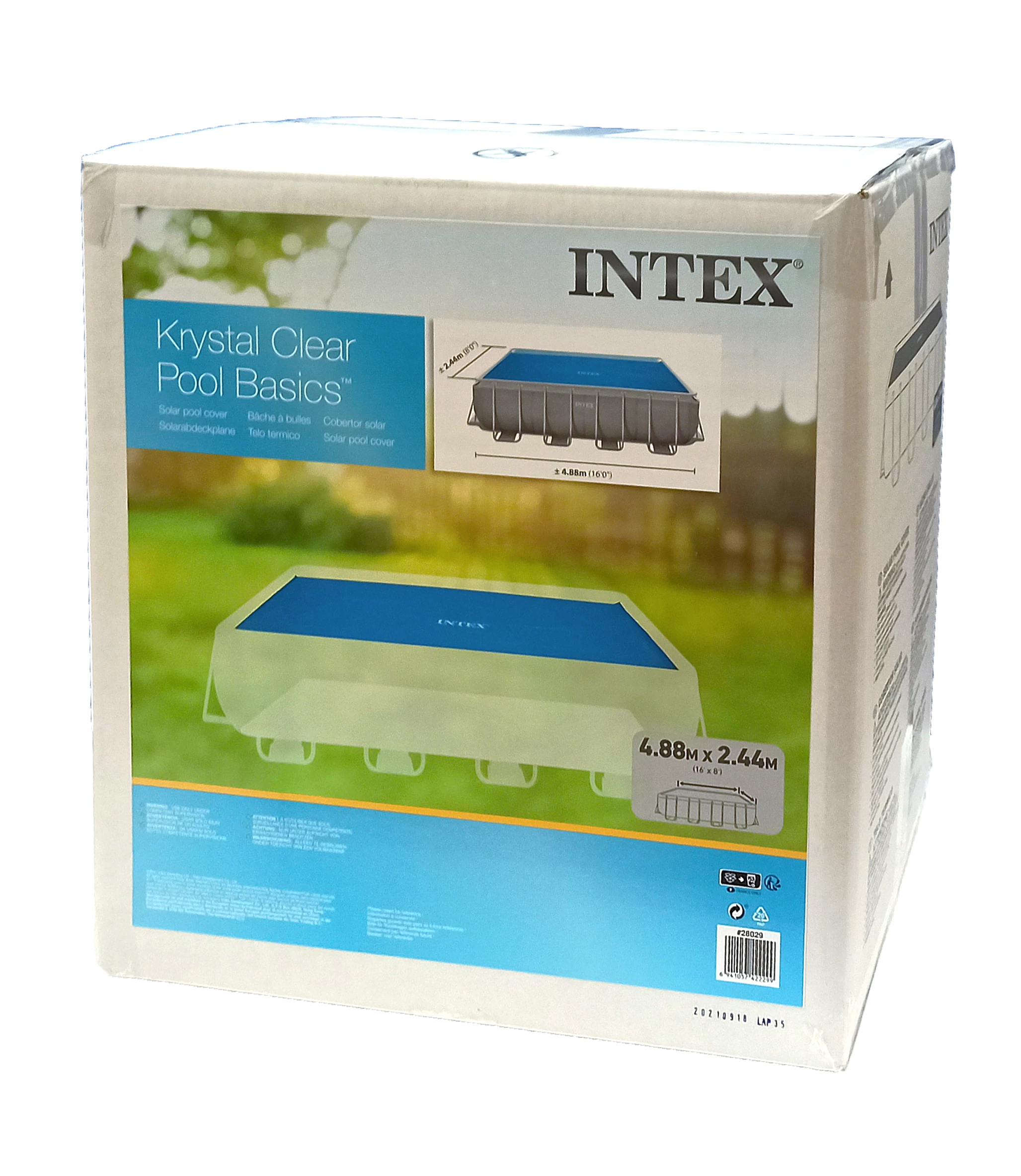 Solarno pokrivalo za bazen 488x244 cm - INTEX 28029