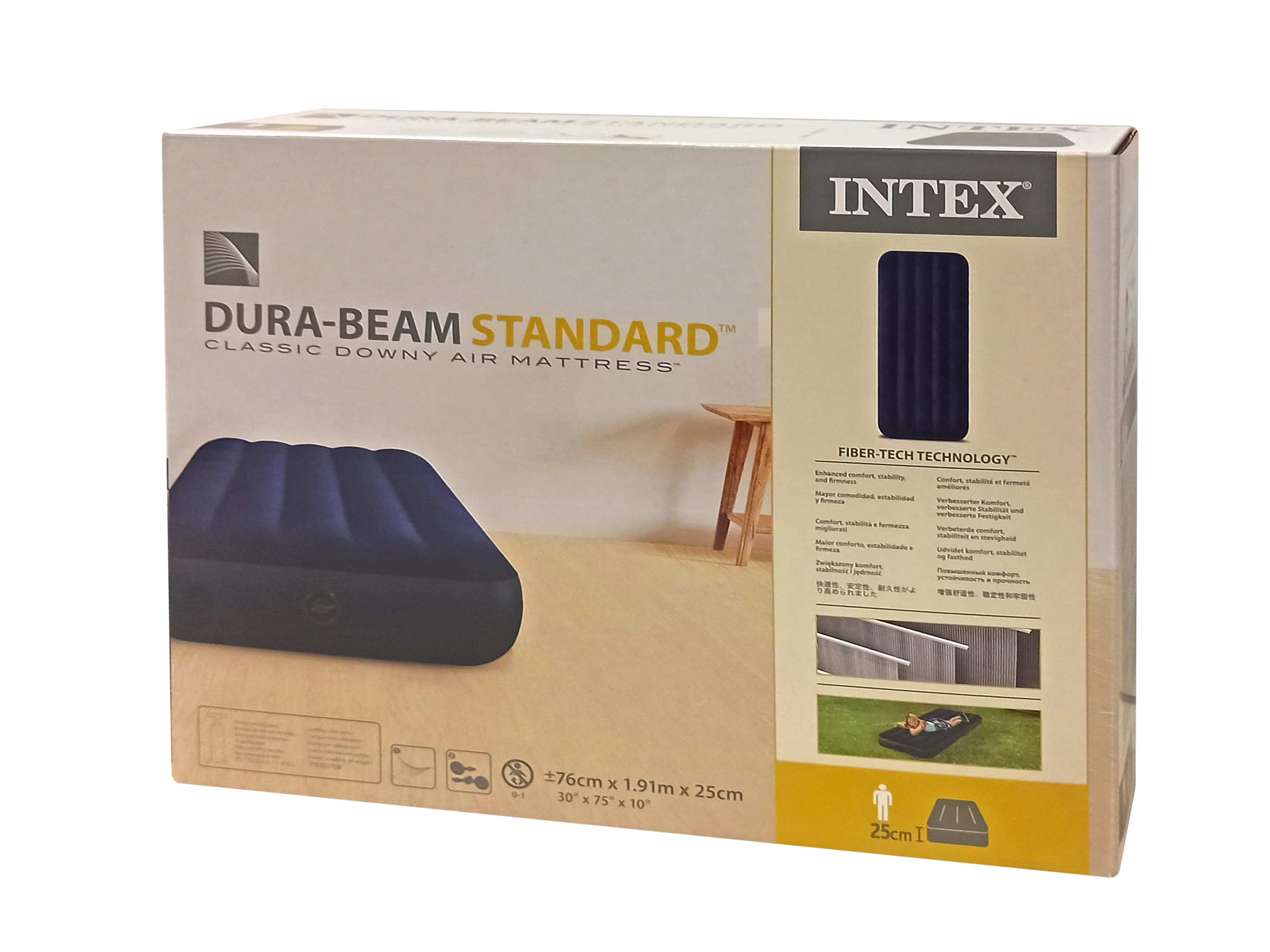 Napihljiva postelja 191x76x25 cm INTEX DURA BEAM
