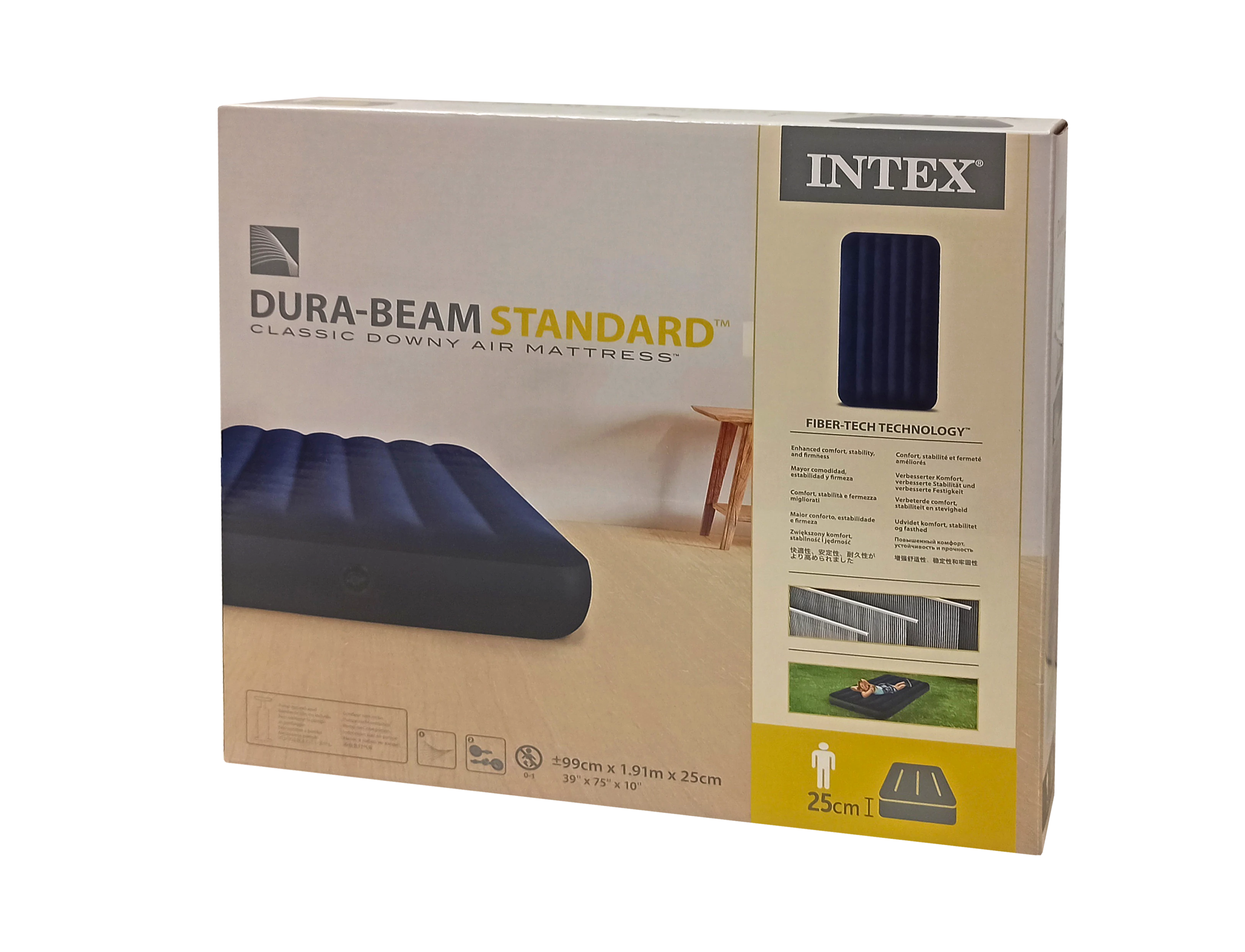 Napihljiva postelja 191x99x25 cm INTEX DURA BEAM