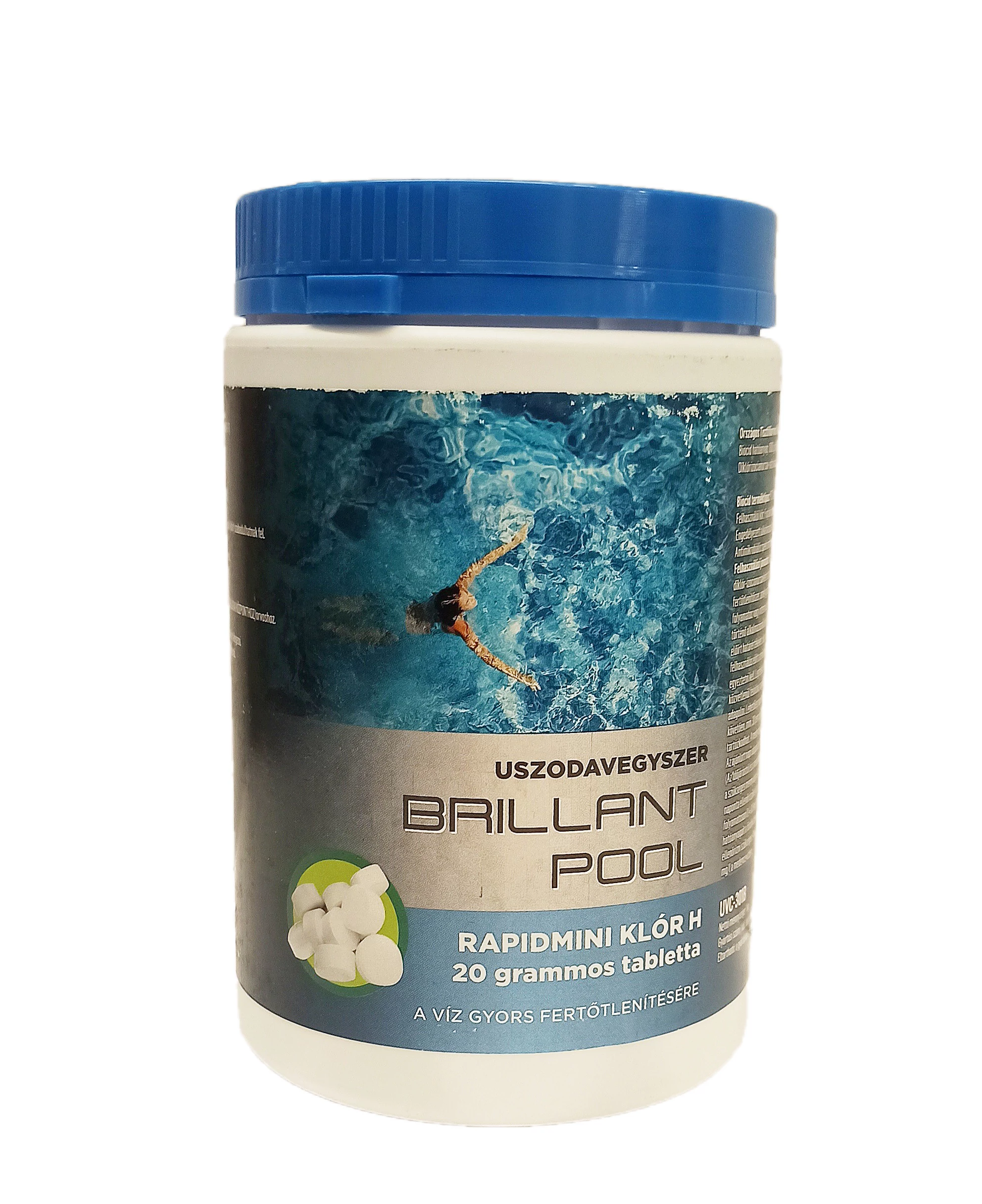 Rapidmini klor 20 g tablete 1 kg BRILLANT POOL
