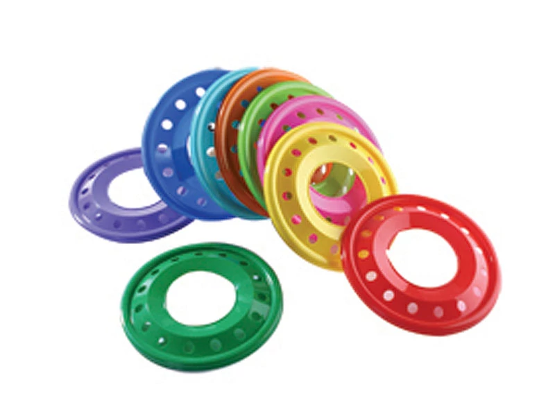 Disk za metanje (frizbi), z luknjami, 24 cm D-TOYS