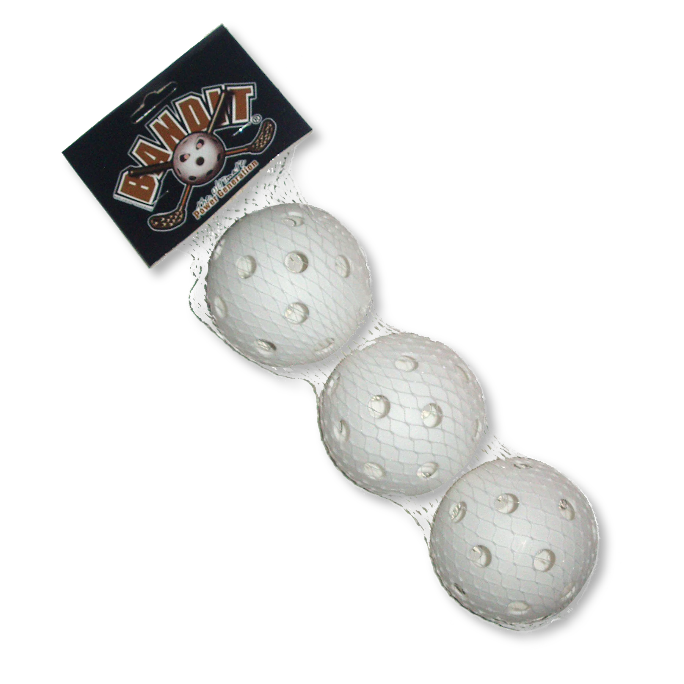 Komplet žogic za floorball, bela ACITO