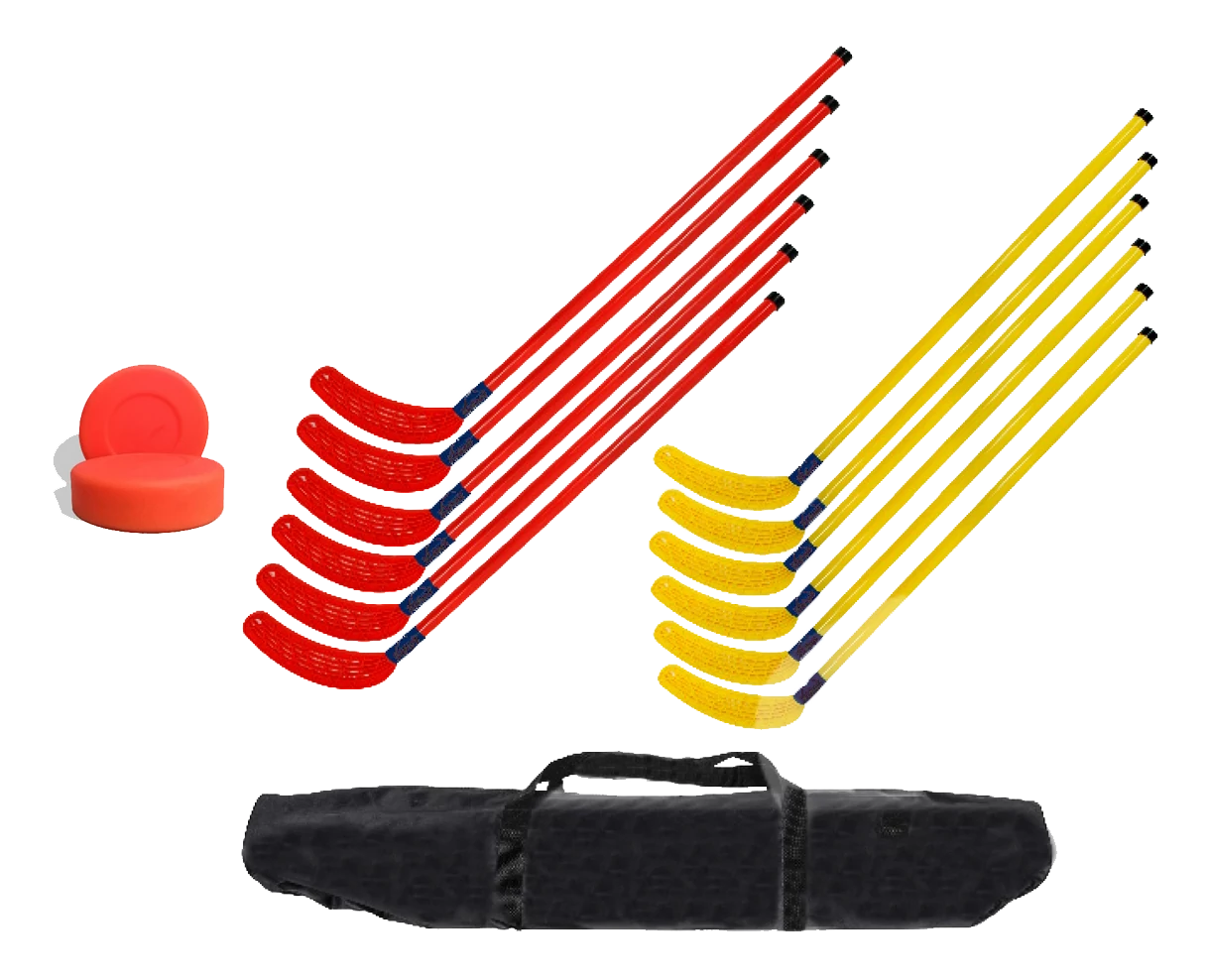 Set za floorball 14 kosov, 105/115, s torbo za prenašanje S-SPORT