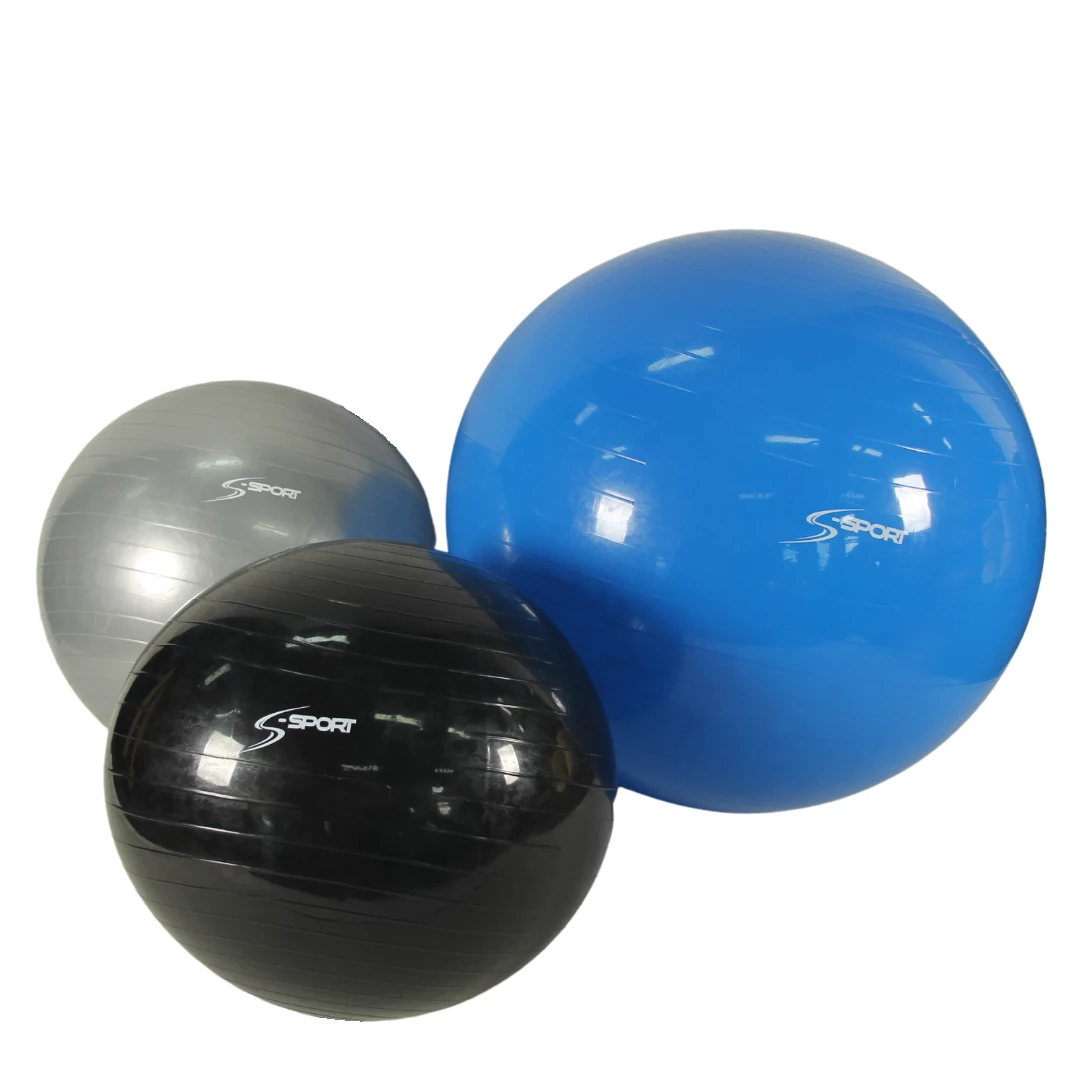 S-Sport Gimnastična žoga 55 cm, črna