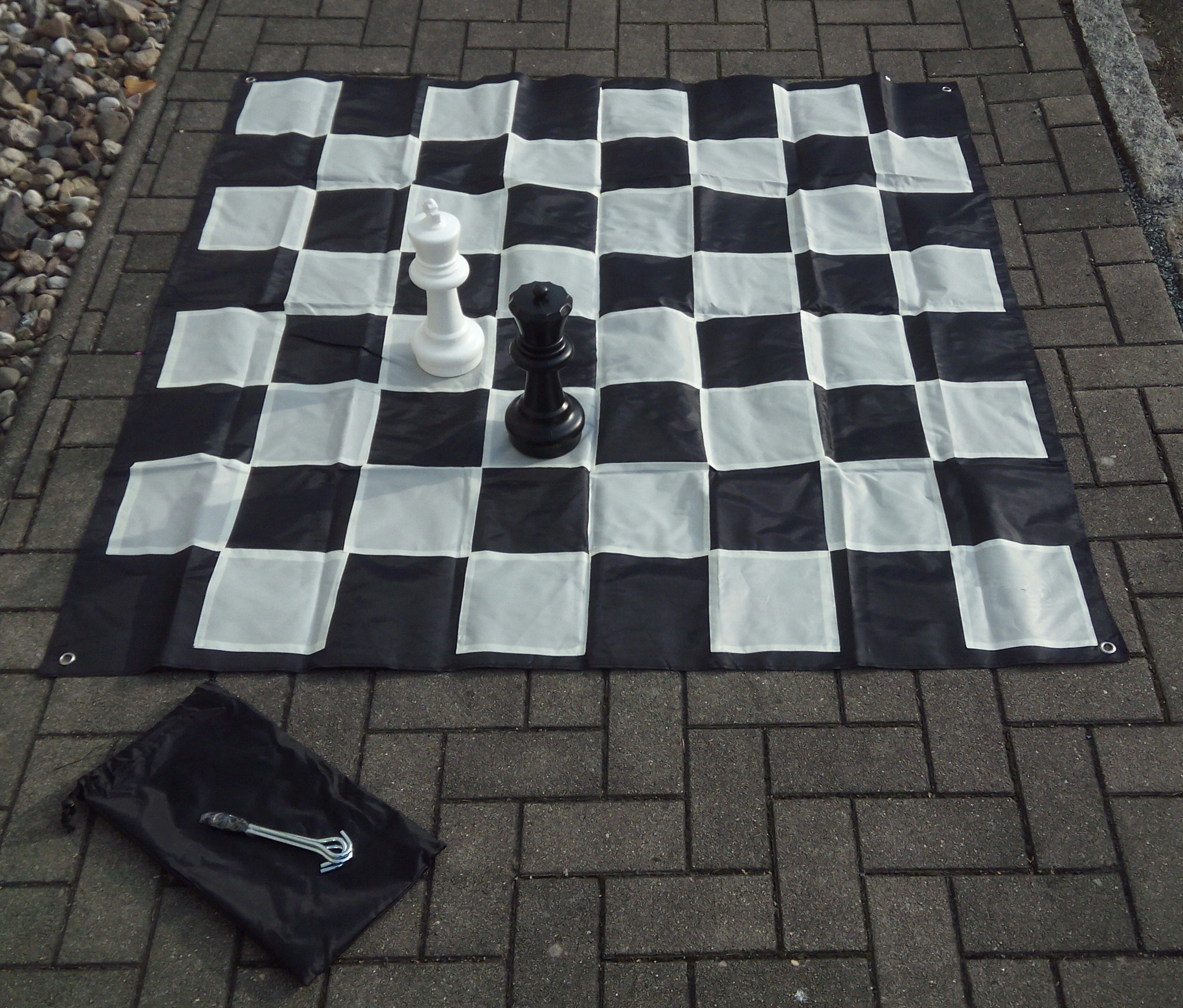 Šahovnica na prostem, najlon, 168x168 cm CHESSMASTER