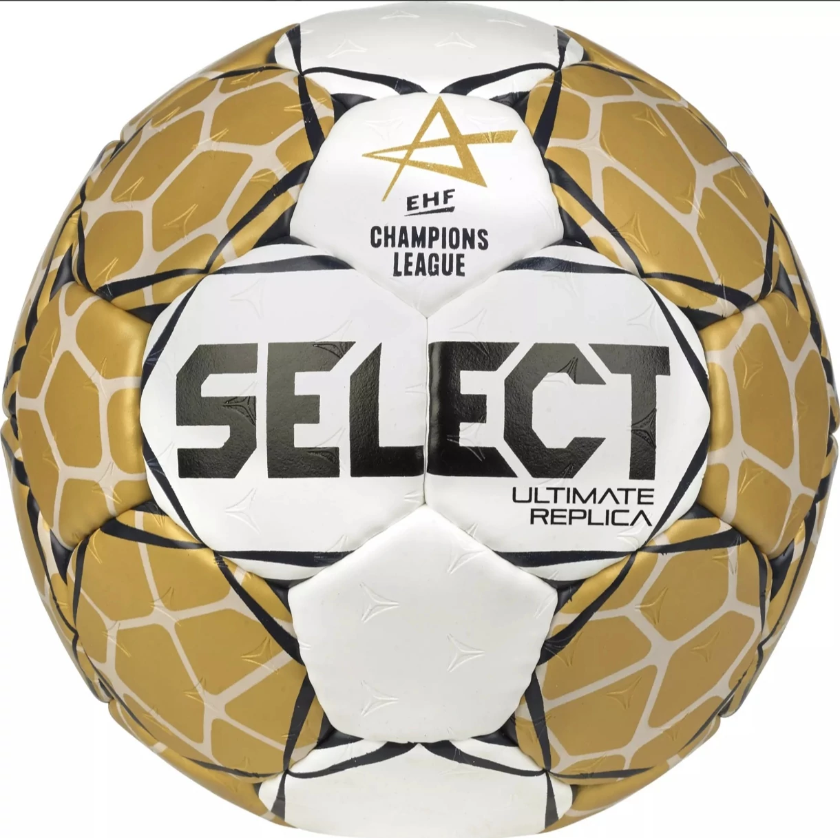 Rokometna žoga Select Ultimate EHF Liga prvakov Replica V23 bela/zlata velikost 3