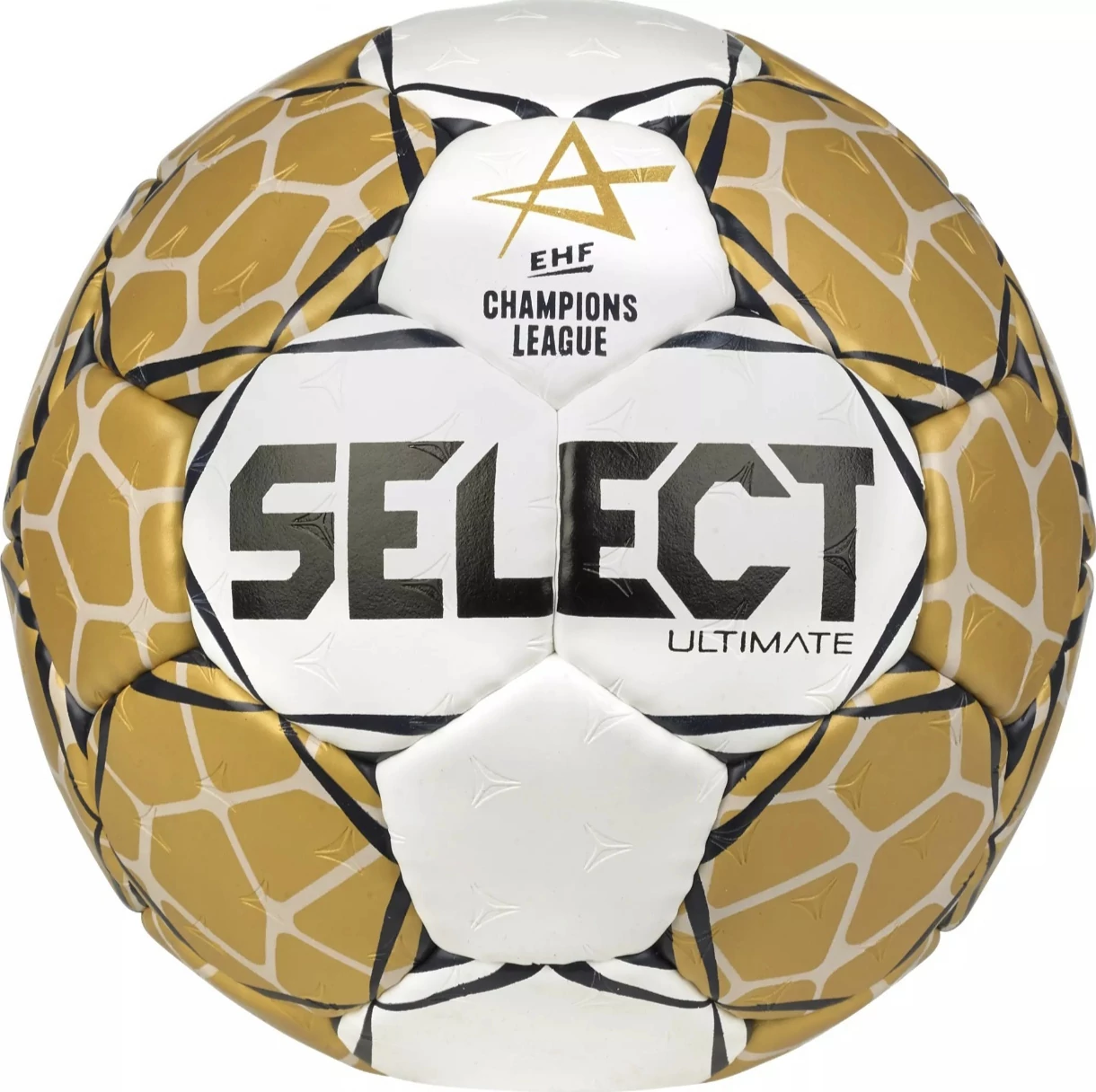 Tekmovalna rokometna žoga Select Ultimate EHF Liga prvakov V23 bela/zlata velikost 2