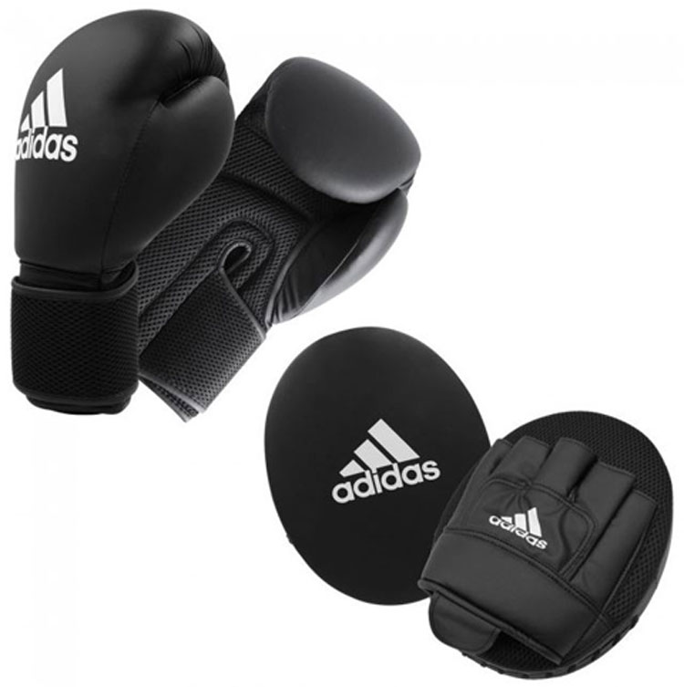 Komplet boksarskih rokavic in udarcev, velikost M ADIDAS