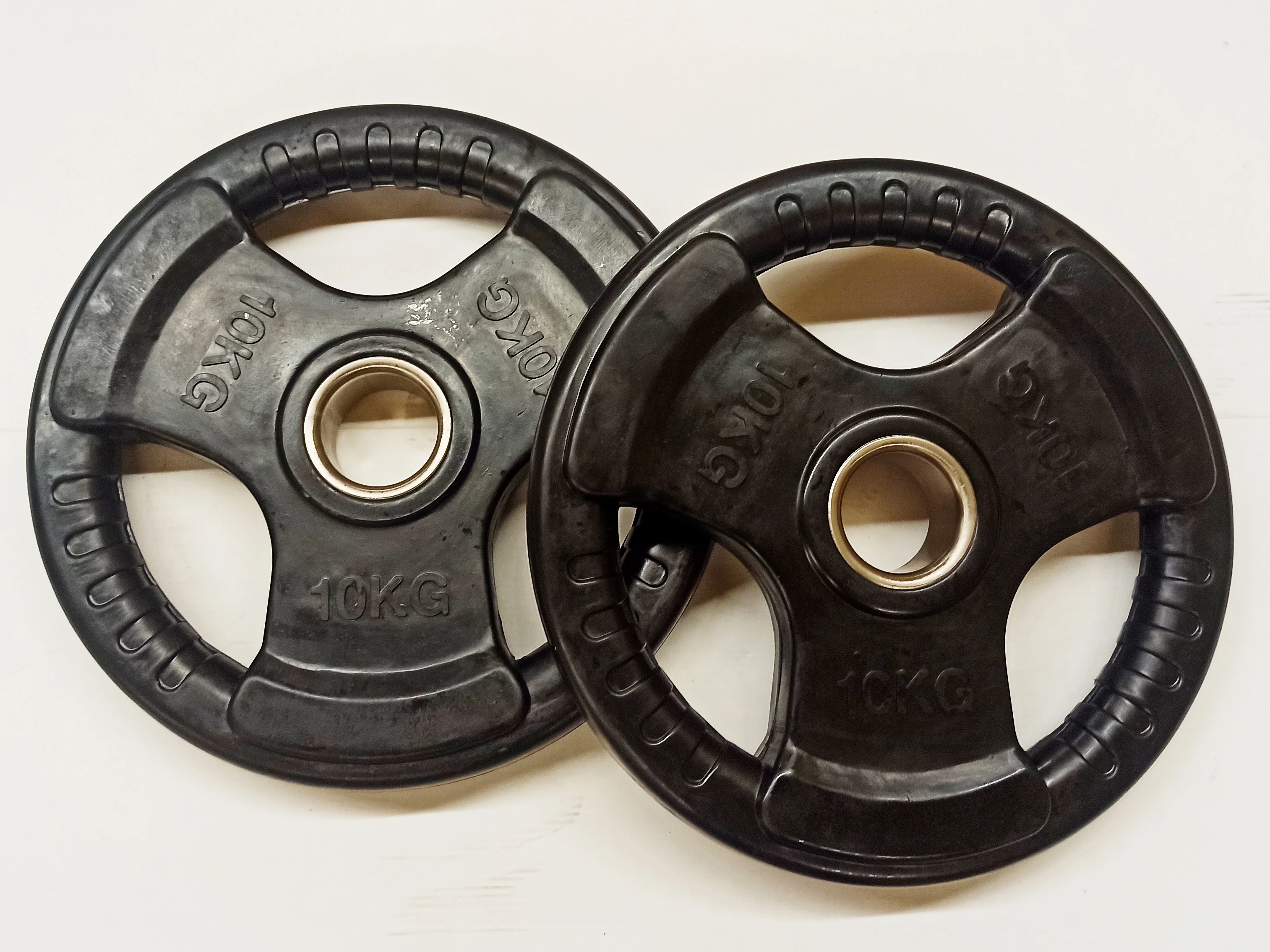 Gumiran utežni disk, 51 mm - 2x10 kg S-SPORT
