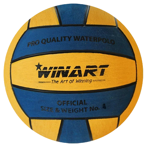 Vaterpolo, velikost 4, modro-rumena WINART