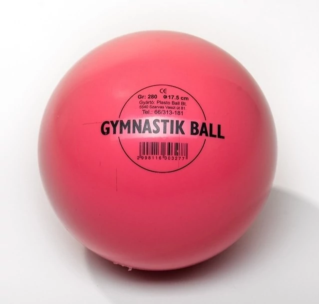Gimnastična / ritmična žoga Roza 17,5 cm PLASTO