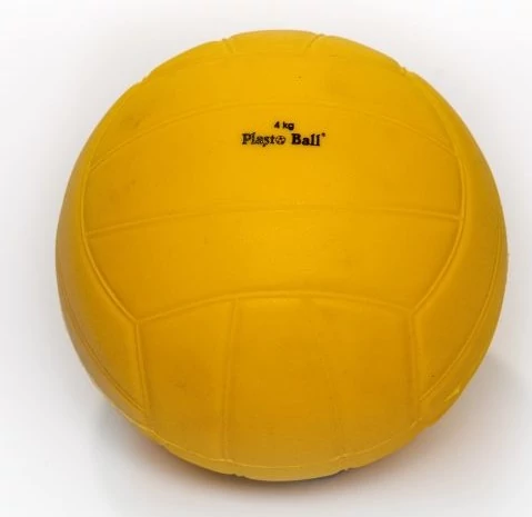 Žoga za metanje uteži, telovadnica - 4 kg PLASTO