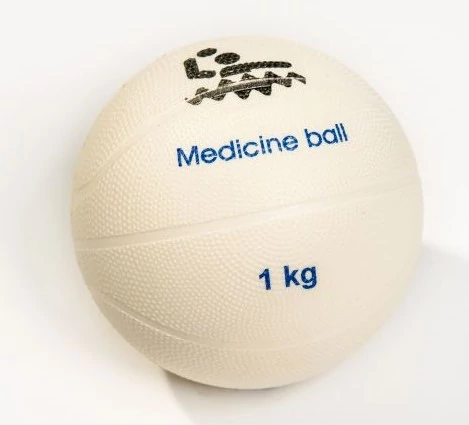 Medicinska žoga iz PVC, plavajoča v vodi, 1 kg PLASTO