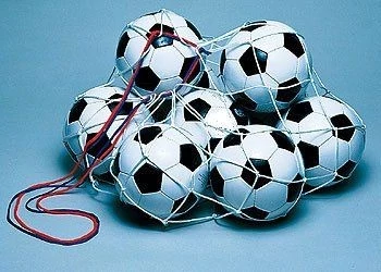 Mreža za žoge, 20 kosov, bela S-SPORT