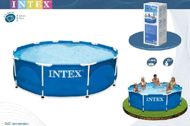 Intex bazens s kovinskim okvirjem, 366x76 cm - 28210