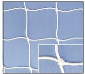 Mreža za gole, debelina vlaken 3 mm, velikost luknje 12 cm, 3x2 m S-SPORT BELA