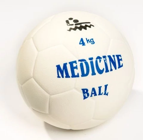 Medicinska žoga iz PVC, plavajoča v vodi, 4 kg PLASTO
